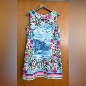 Gabby Skye Floral Print Sleeveless Dress size 14